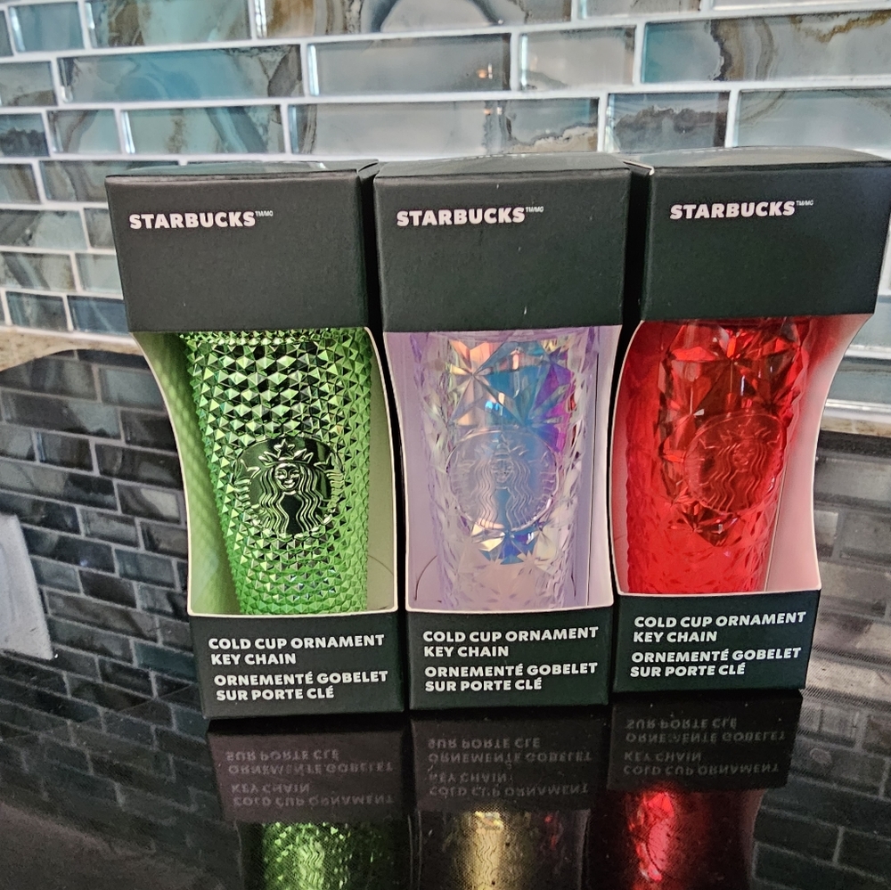 Starbucks Christmas 2023 Keychain/Ornaments Bundle